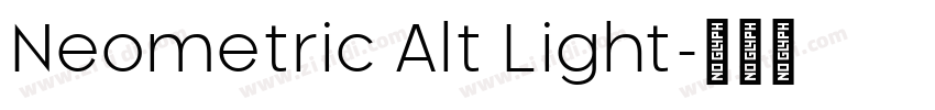 Neometric Alt Light字体转换